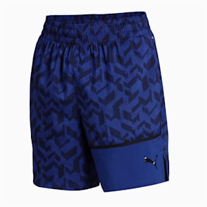 Printed Woven 7" Men's Training Shorts, Elektro Blue-AOP Q1